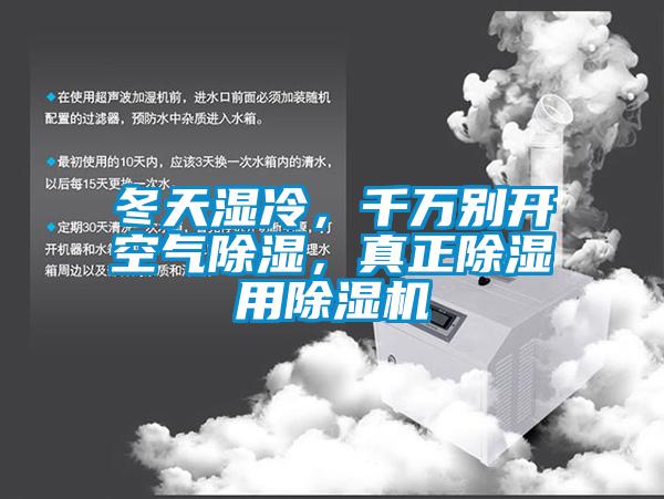 冬天濕冷，千萬別開空氣除濕，真正除濕用除濕機