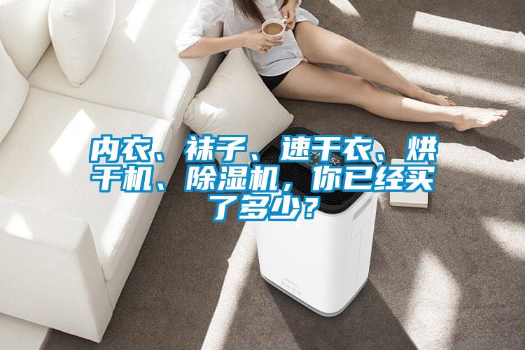 內(nèi)衣、襪子、速干衣、烘干機、除濕機，你已經(jīng)買了多少？