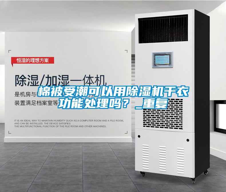 棉被受潮可以用除濕機干衣功能處理嗎？_重復