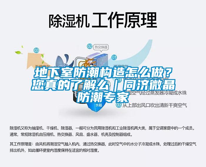 地下室防潮構(gòu)造怎么做？您真的了解么｜同濟(jì)微晶防潮專家