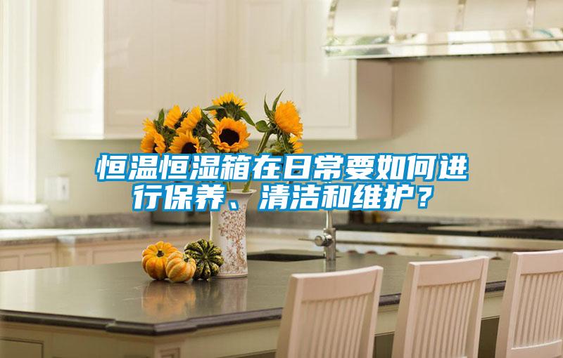 恒溫恒濕箱在日常要如何進(jìn)行保養(yǎng)、清潔和維護(hù)？