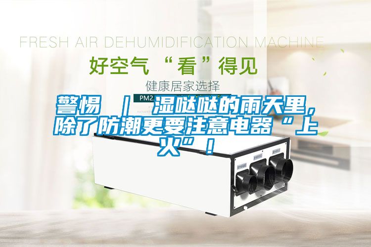 警惕 ｜ 濕噠噠的雨天里，除了防潮更要注意電器“上火”！